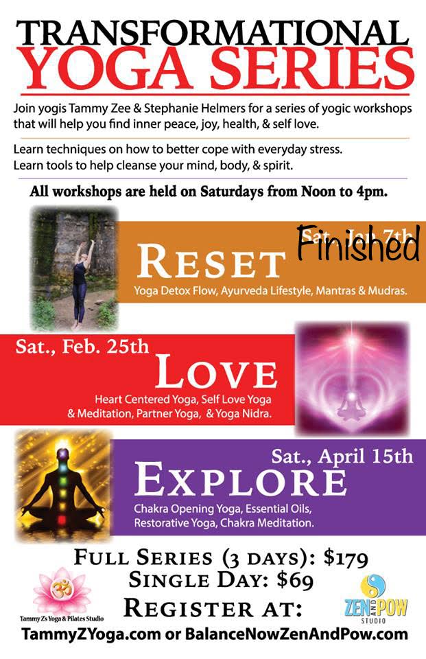 Special Events Tammy Z's Yoga Studio